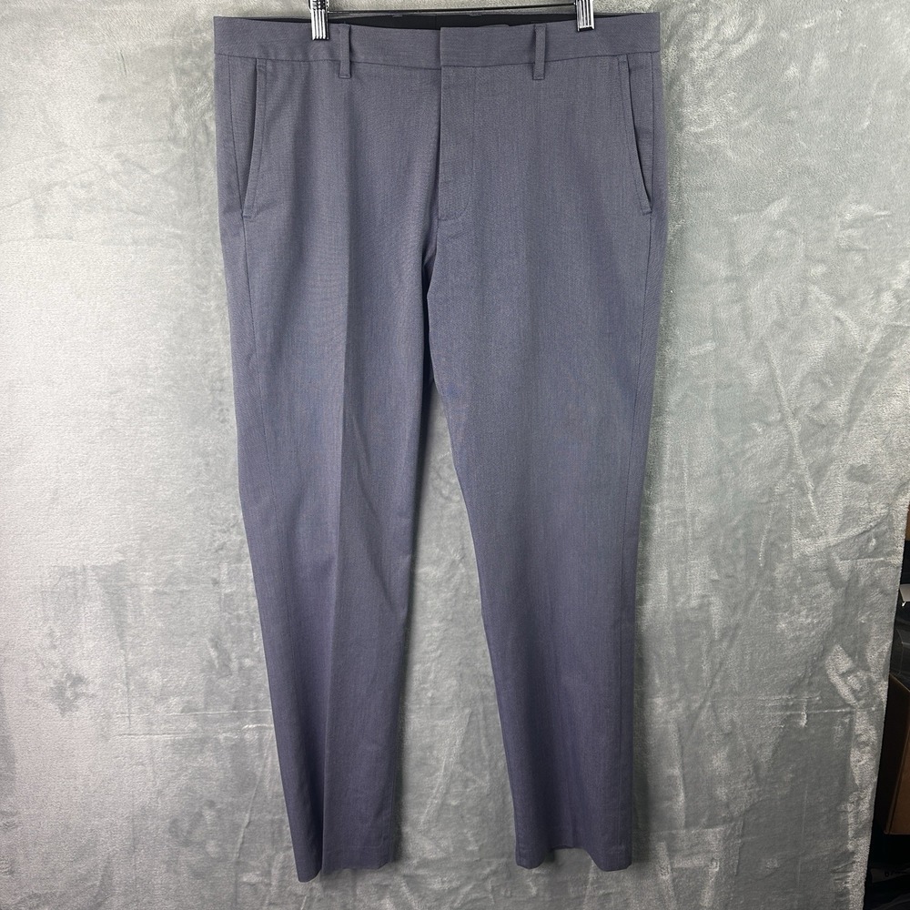 Bonobos Mens Monday Dress Pants‎ 35x32 Blue Slim Fit Stretch Chinos
